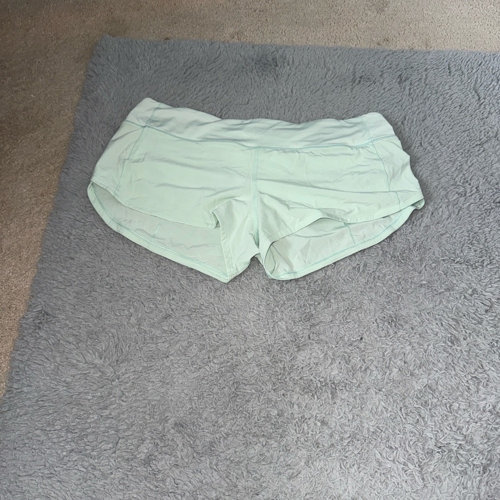 Lululemon Mint Green Athletic Shorts
